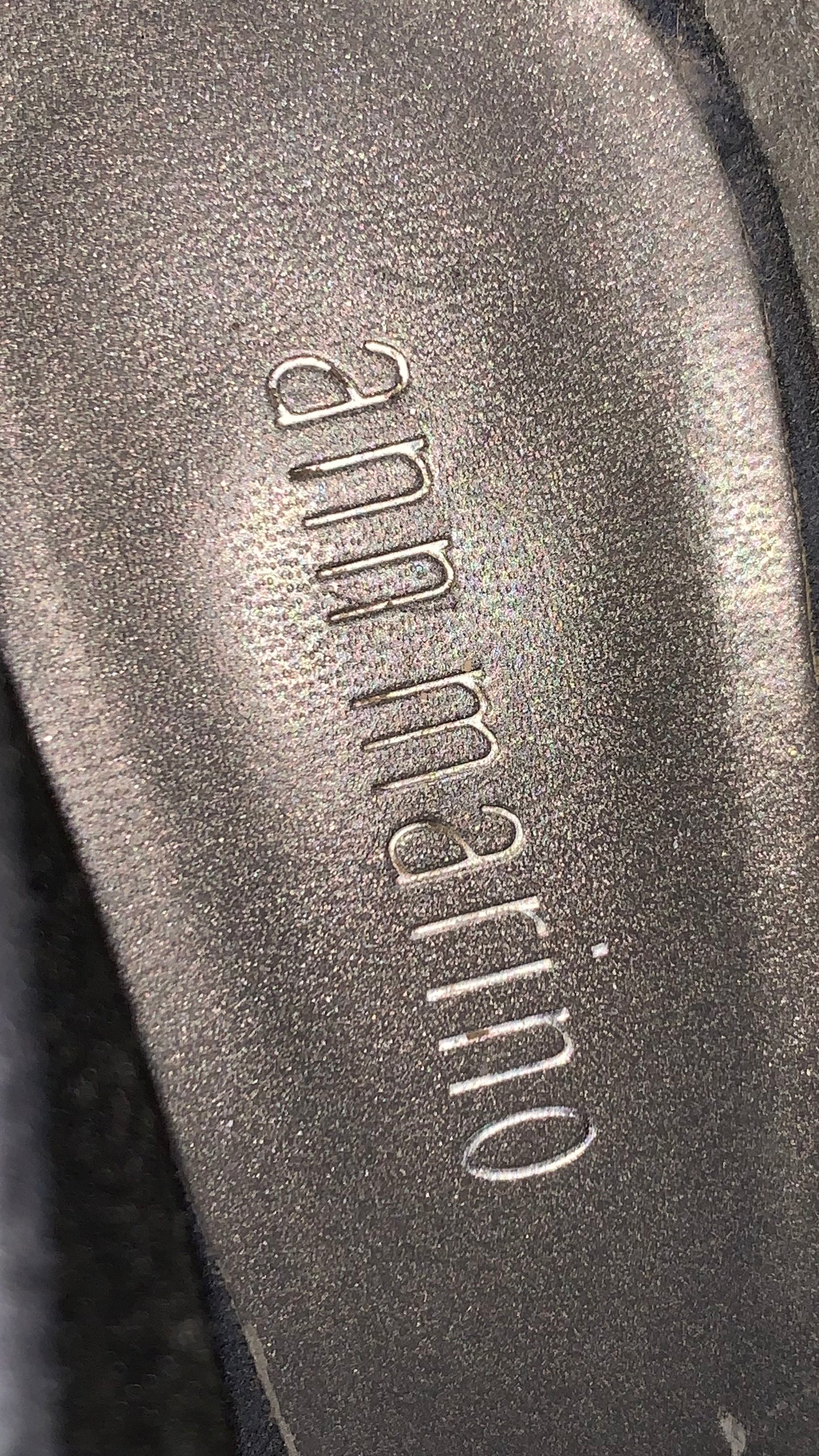 Ann Marino Navy Blue Suede Pointed Toe Heels Strap Pumps Classic Elegant Work Shoes